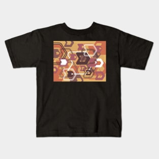 Abstract Geometric Arrow Pattern Kids T-Shirt